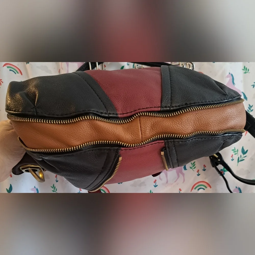 orYANY Black and Burgundy Hobo Bag